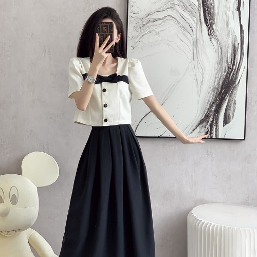 OD647: set áo váy cao cấp phong cách Pháp