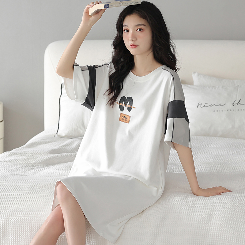 OE536: Váy ngủ Kazhilian bằng cotton nguyên chất