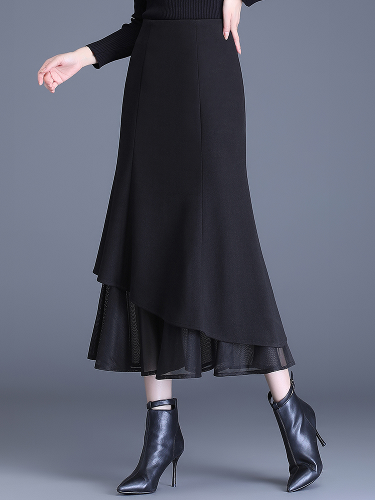 OD219: chân váy dáng dài sang trọng