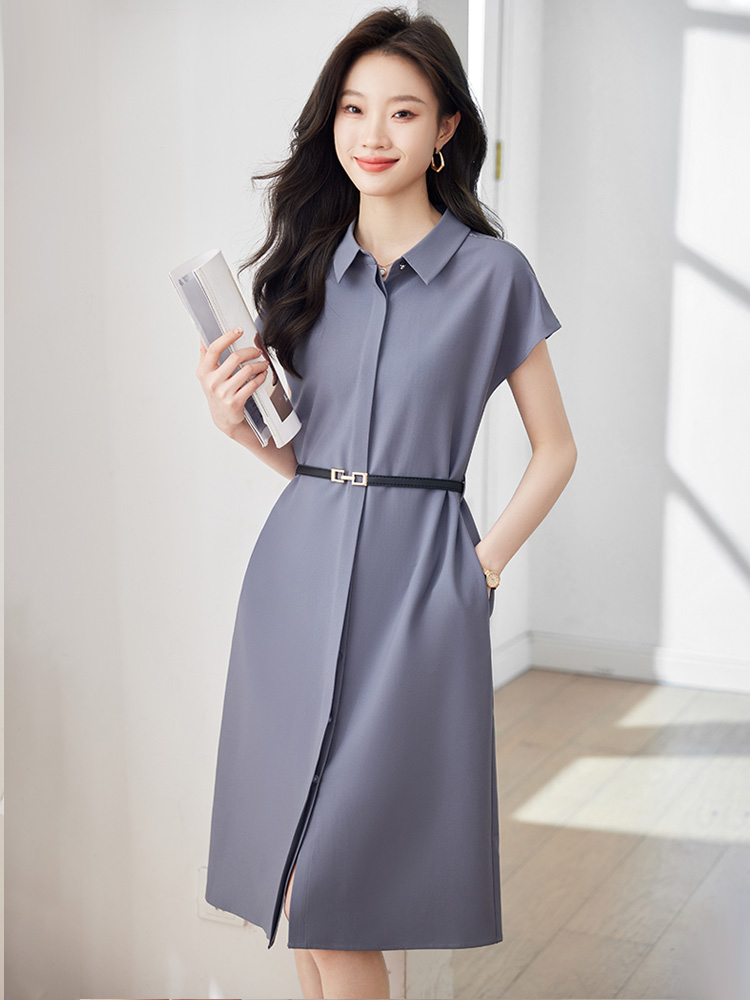 OD080: đầm dáng dài kèm đai quá gối cao cấp