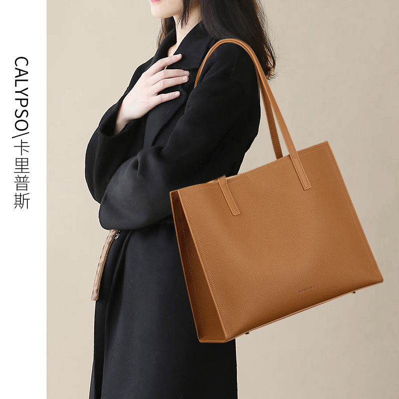 OE538: Túi nữ SPNN tote đeo vai cao cấp mới bằng da thật cho nữ SPNN túi đi làm