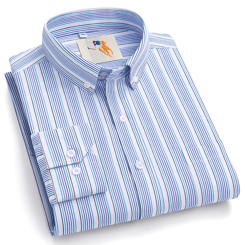 OC944: Áo sơ mi nam dài tay sọc nhiều màu vải cotton thời trang công sở