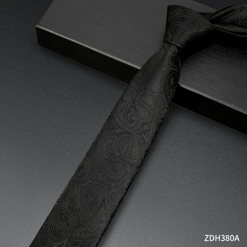 OD403: Cà vạt nam màu đen công sở chuyên nghiệp