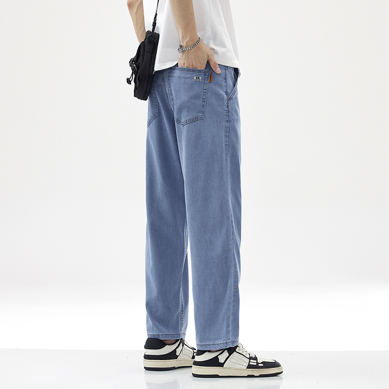 OE224: Quần jeans nam cao cấp cao cấp Xintang Tencel lụa băng