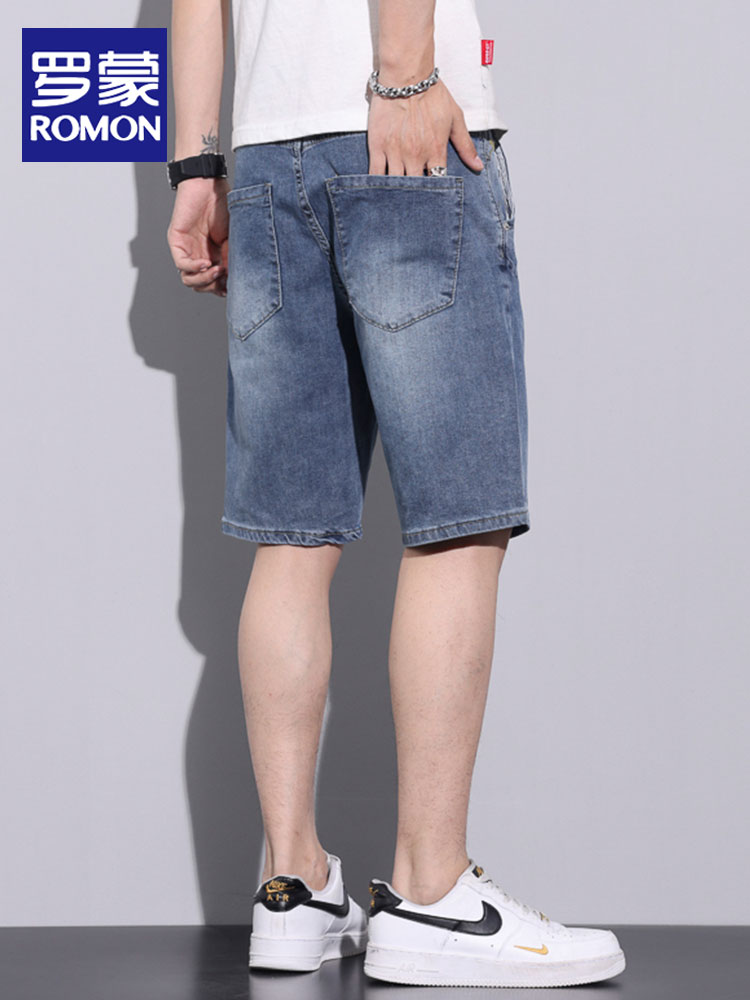 OE694: Quần short jeans nam cao cấp mùa hè quần ống đứng