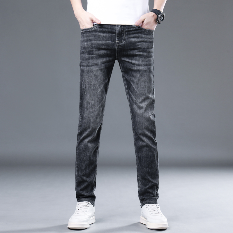OE756: Quần jeans nam cao cấp mùa hè quần ống đứng mỏng co giãn rộng rãi nam cao cấp