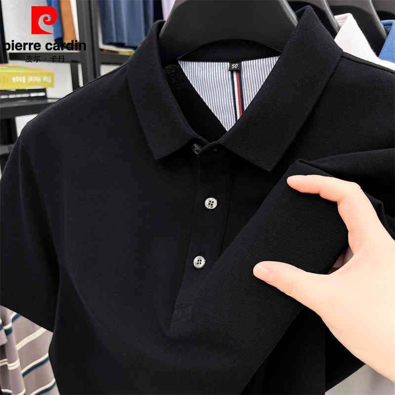 OC754: Áo thun nam cotton ngắn tay Pierre Cardin Áo sơ mi POLO có ve áo thoáng khí