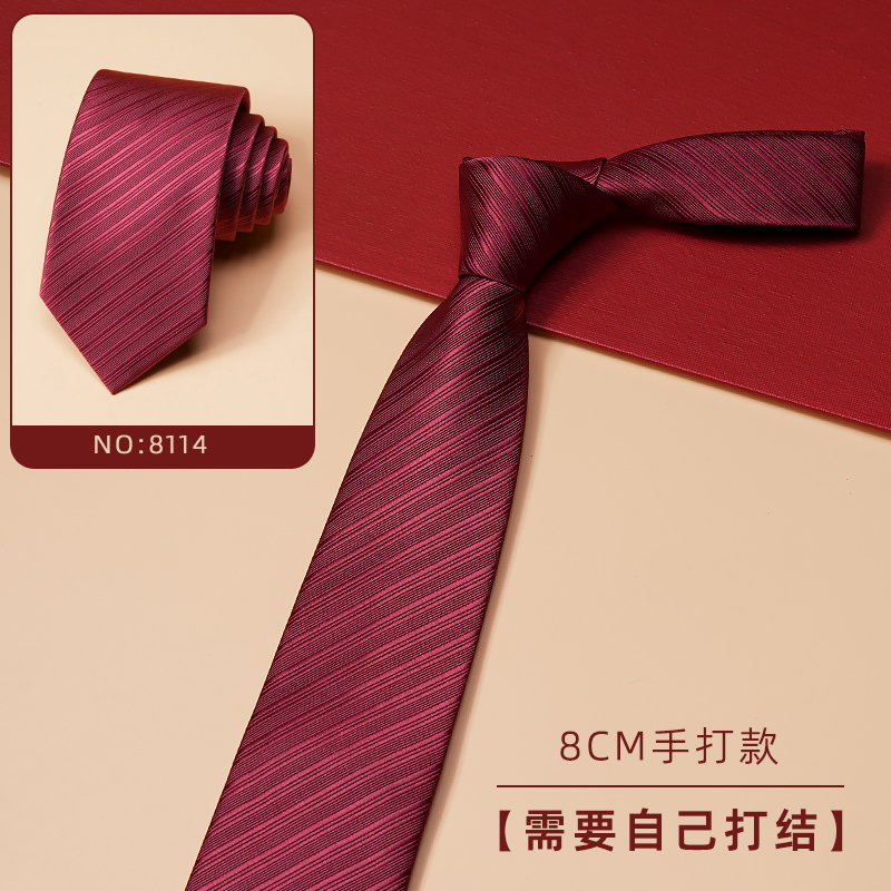OD401: Cà vạt nam màu đỏ twill cao cấp