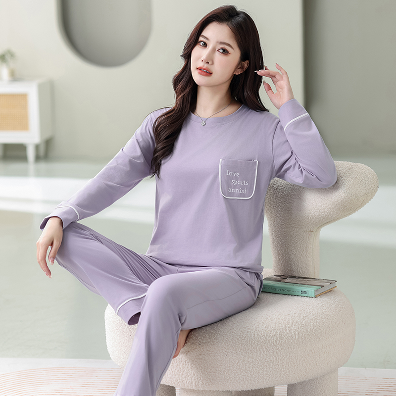 OE528: Bộ đồ ngủ cho nữ SPNN tay dài bằng cotton