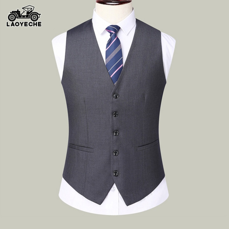 OE482: áo khoác vest cổ điển cho nam cao cấp thời trang vest cổ chữ V