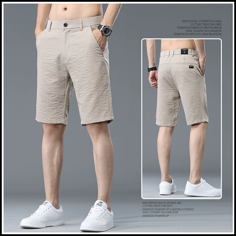 OE956: Quần short nam bằng lụa băng, quần short thể thao mỏng nhẹ
