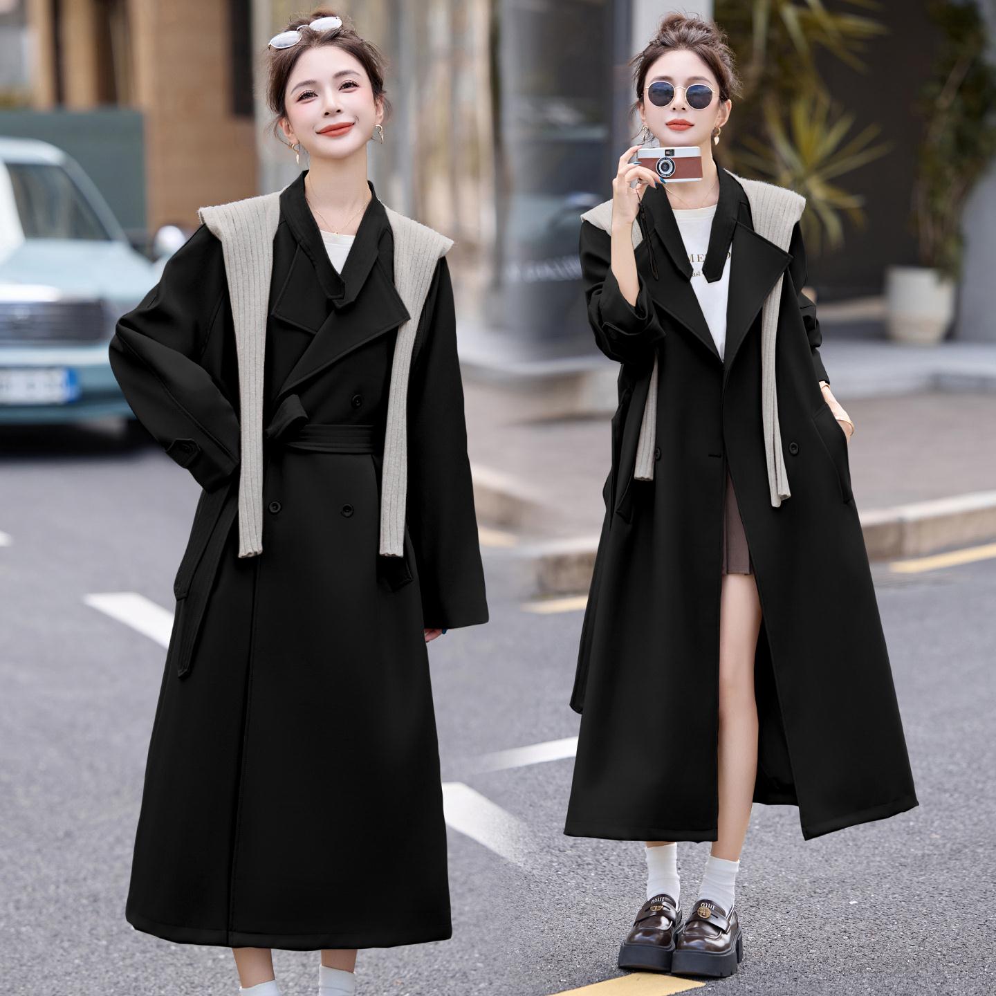 OE926: Áo khoác dài nữ thu đông