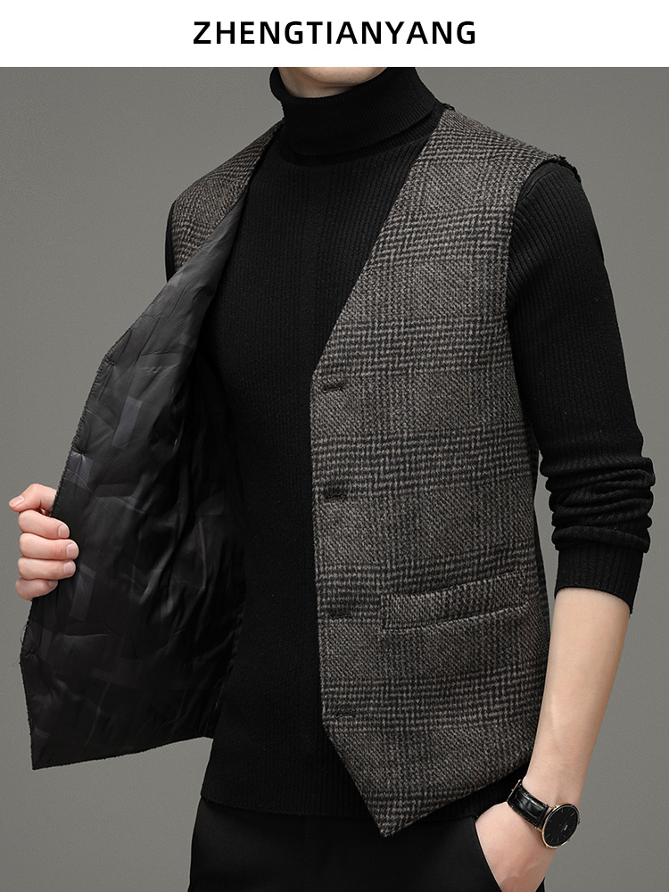 OE480: Áo vest len ​​vest nam cao cấp