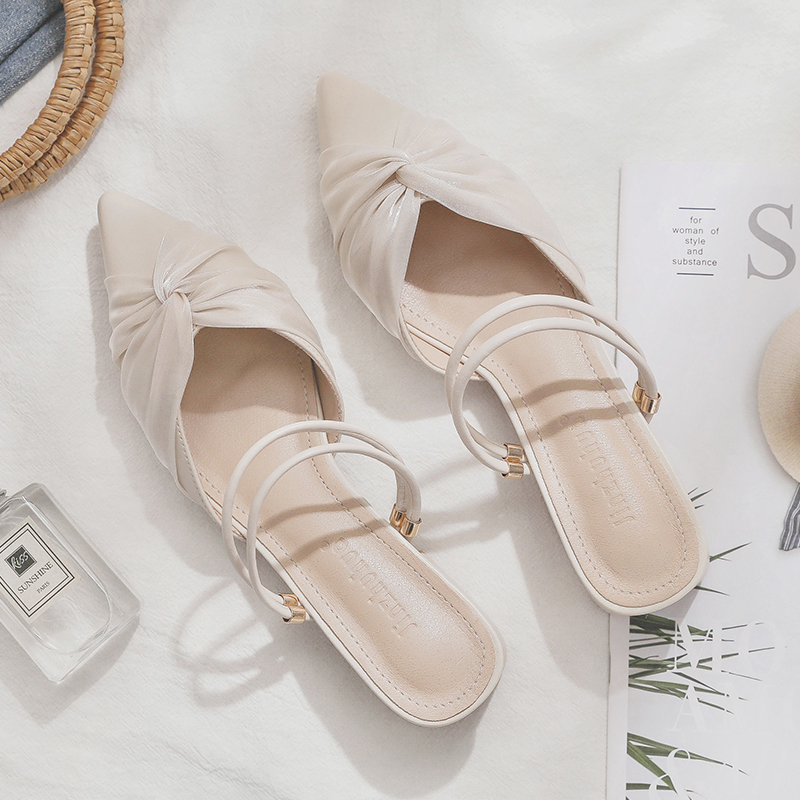 OD189: giày cao gót nữ cao cấp mũi nhọn phối