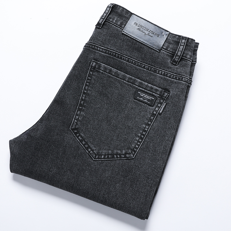 OE770: Quần jeans nam mùa hè mỏng rộng rãi thẳng co giãn ôm vừa vặn