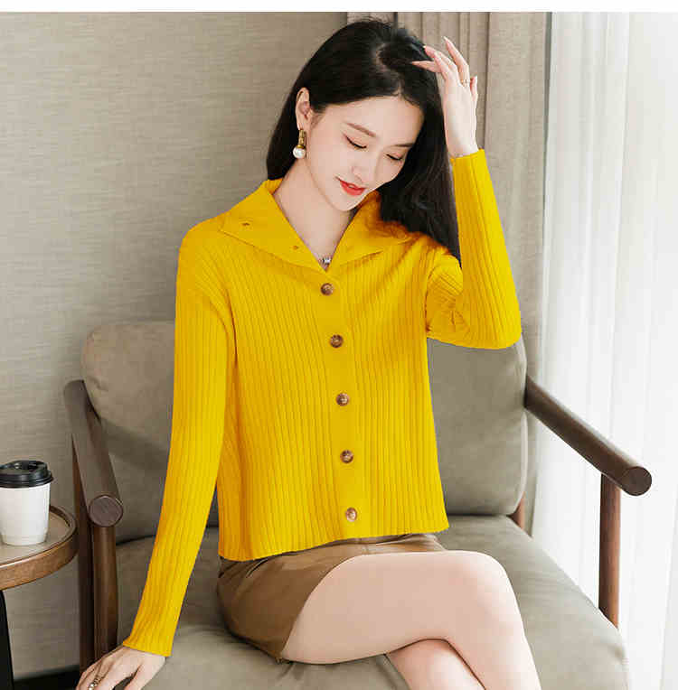 OD702: Áo Len Cardigan Nữ Tay Dài Retro Áo Khoác nữ Ngoài Thu Đông