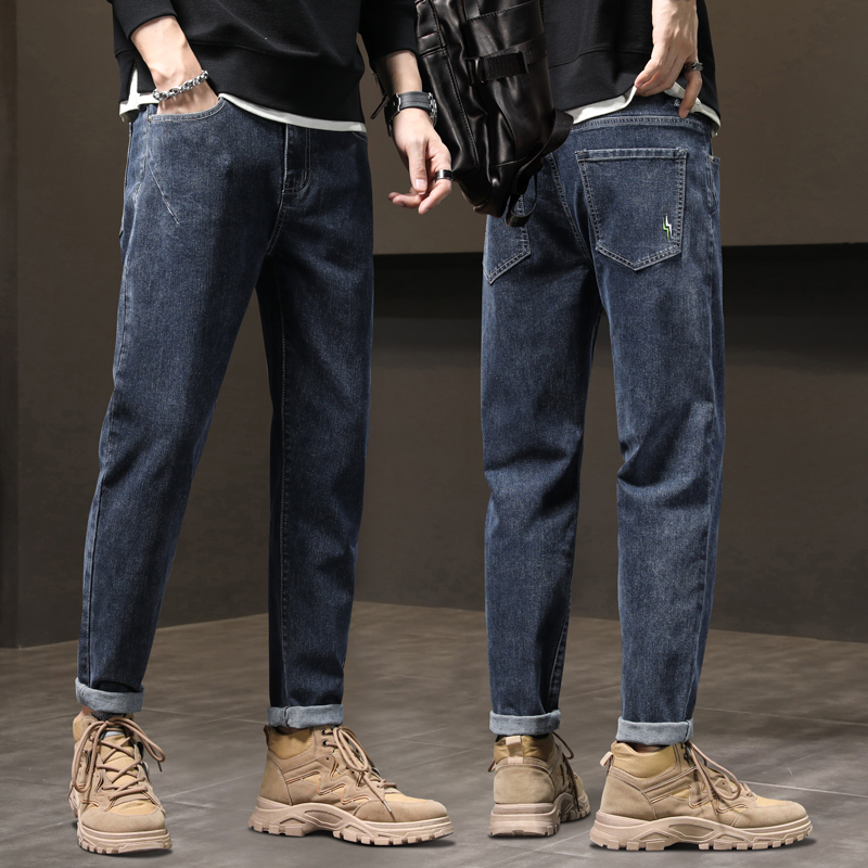 OE108: Quần jeans nam cao cấp quần dài ống đứng