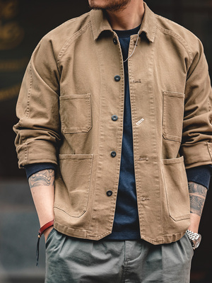 Mã A926: Áo khoác sơ mi nam Ami Kaki Tough Guy Maillard phong cách mỹ
