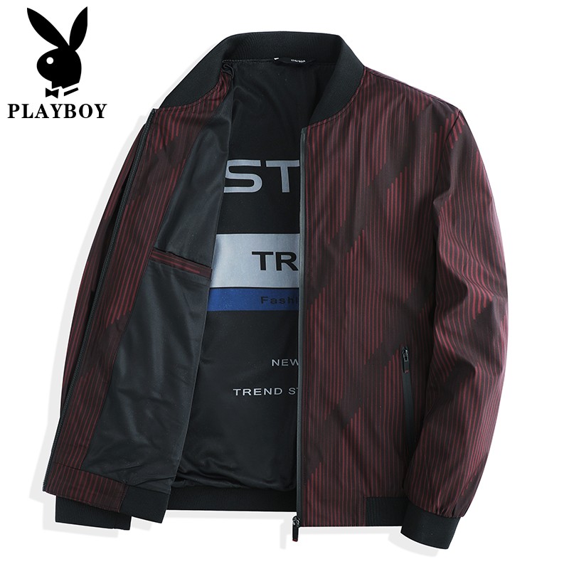 Mã B630: khoác nam áo khoác nam trung niên Playboy thoải mái