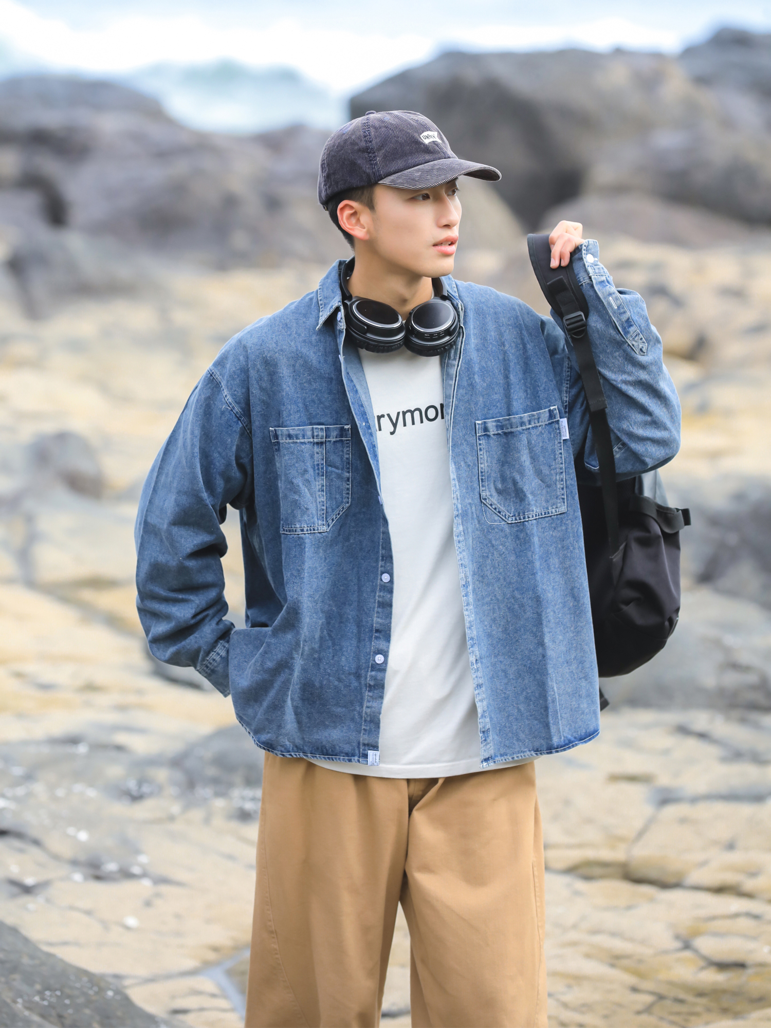 OD294: áo sơ mi nam denim cao cấp