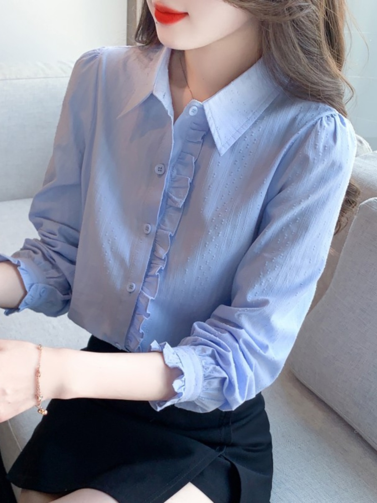OD088: áo sơ mi nữ cao cấp thêu