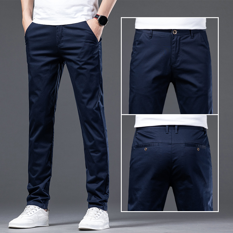 OE792: Quần dài cho nam Quần dài thẳng ôm dáng bằng cotton