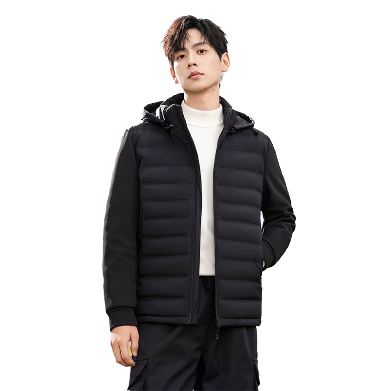OE188: Áo khoác lông vũ nhẹ Snow Flying dành cho nam ngắn mùa đông