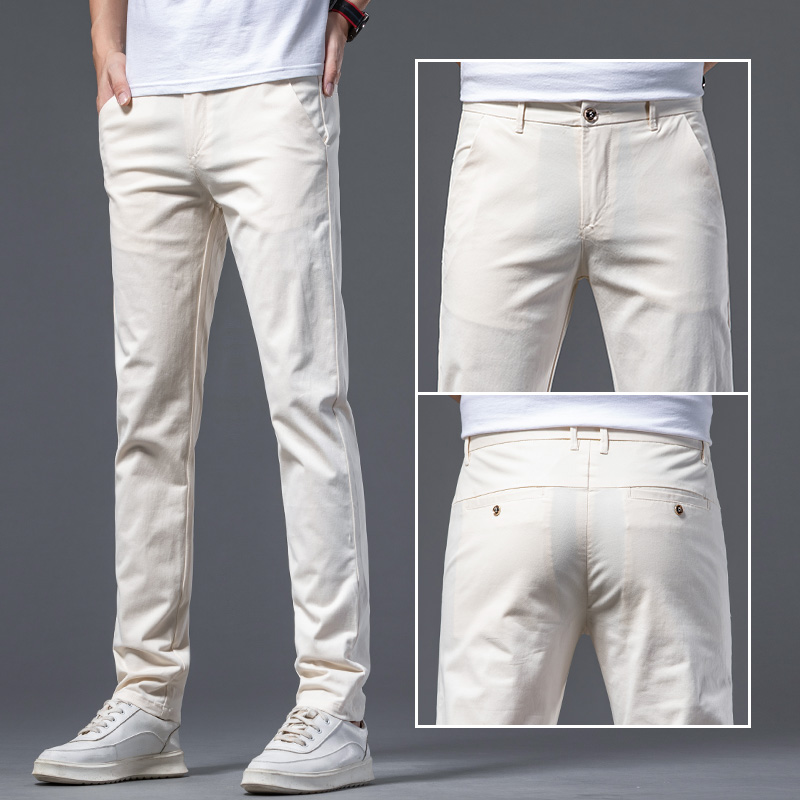 OE792: Quần dài cho nam Quần dài thẳng ôm dáng bằng cotton