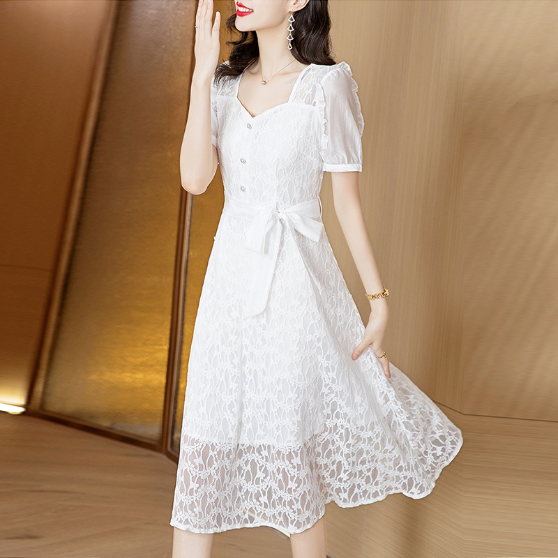 OD686: Đầm phối ren cao cấp sang trọng trung niên