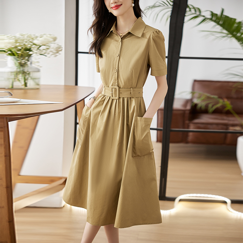 OD557: Váy sơ mi thanh lịch thời trang cho nữ