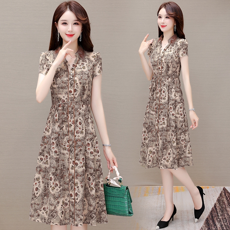 Mã B888: đầm váy voan trung niên hiện đại