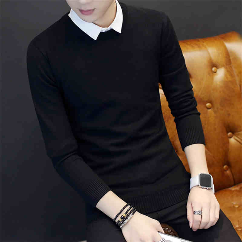 OC515: Áo thun nam dài tay cổ phối