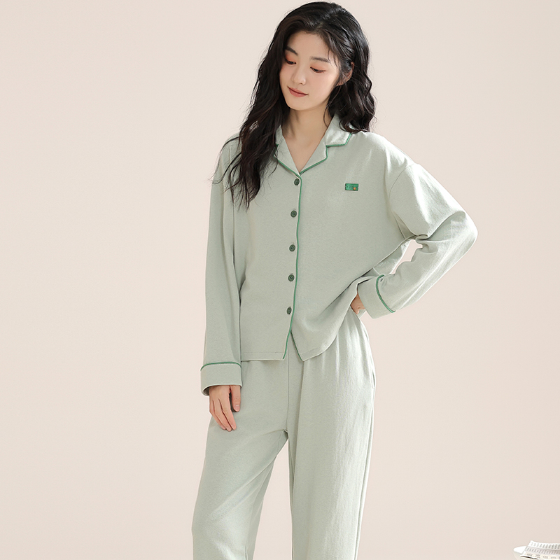 OE519: Bộ đồ ngủ nữ SPNN cotton màu trơn mùa hè cao cấp mặc ở nhà