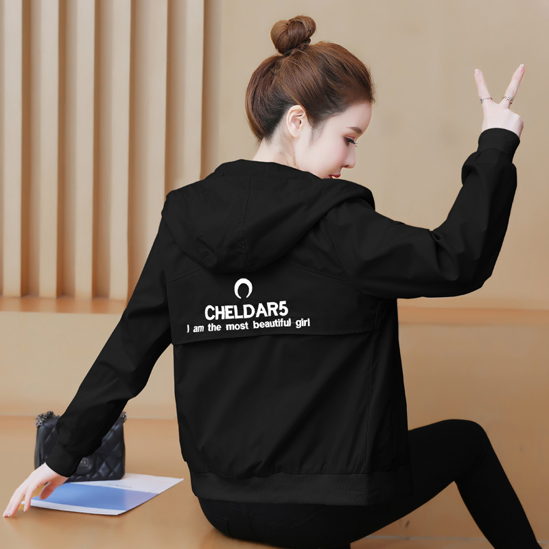 OD921: áo khoác gió nữ có mũ Phong cách hàn quốc