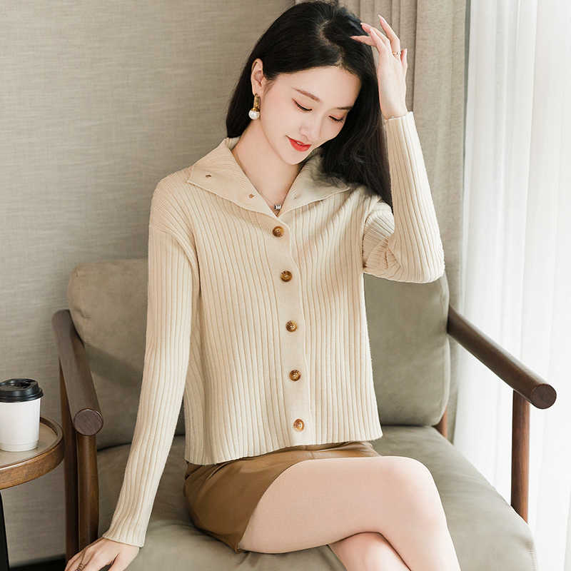 OD702: Áo Len Cardigan Nữ Tay Dài Retro Áo Khoác nữ Ngoài Thu Đông