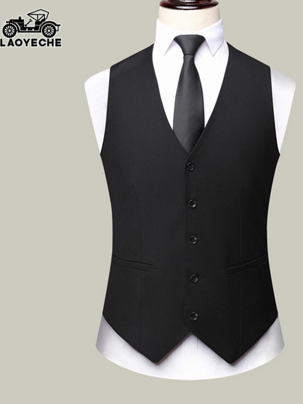 OE482: áo khoác vest cổ điển cho nam cao cấp thời trang vest cổ chữ V