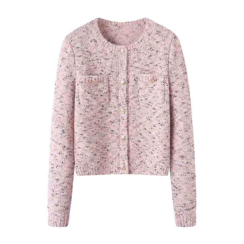 OC112: Áo Khoác nữ Cardigan Áo Len Nhỏ Tay Dài