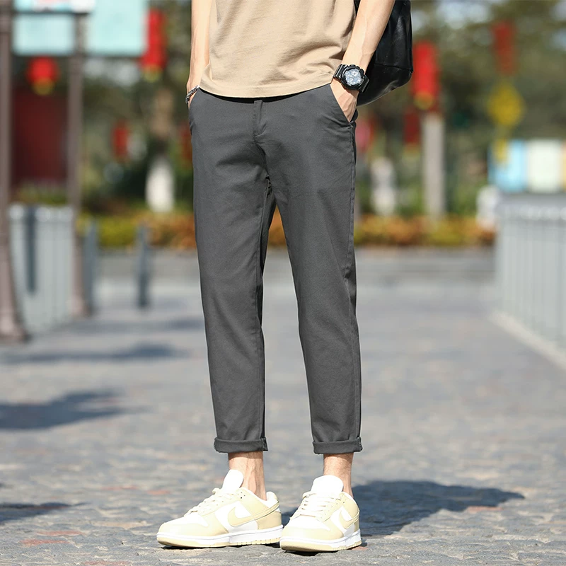 OH170: Quần dài lửng nam Cartie dáng ôm, thời trang, ống thẳng,