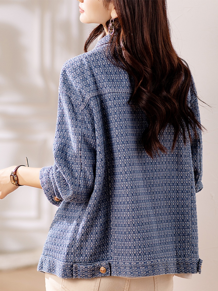 OC919: áo khoác denim thanh lịch cho nữ