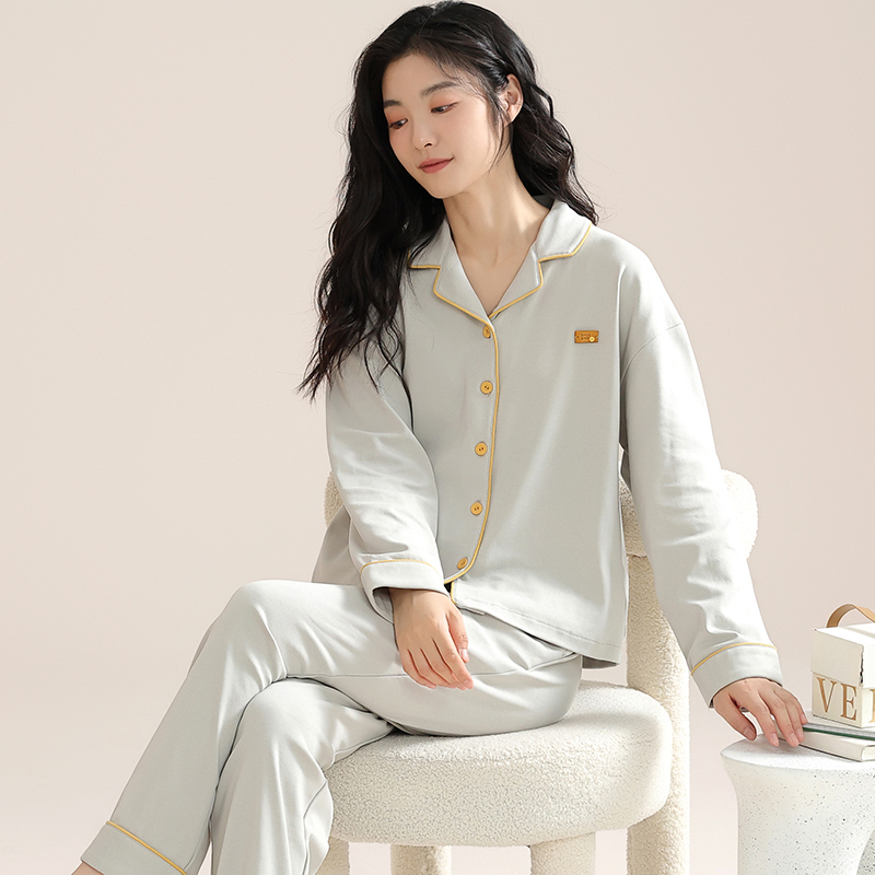 OE519: Bộ đồ ngủ nữ SPNN cotton màu trơn mùa hè cao cấp mặc ở nhà