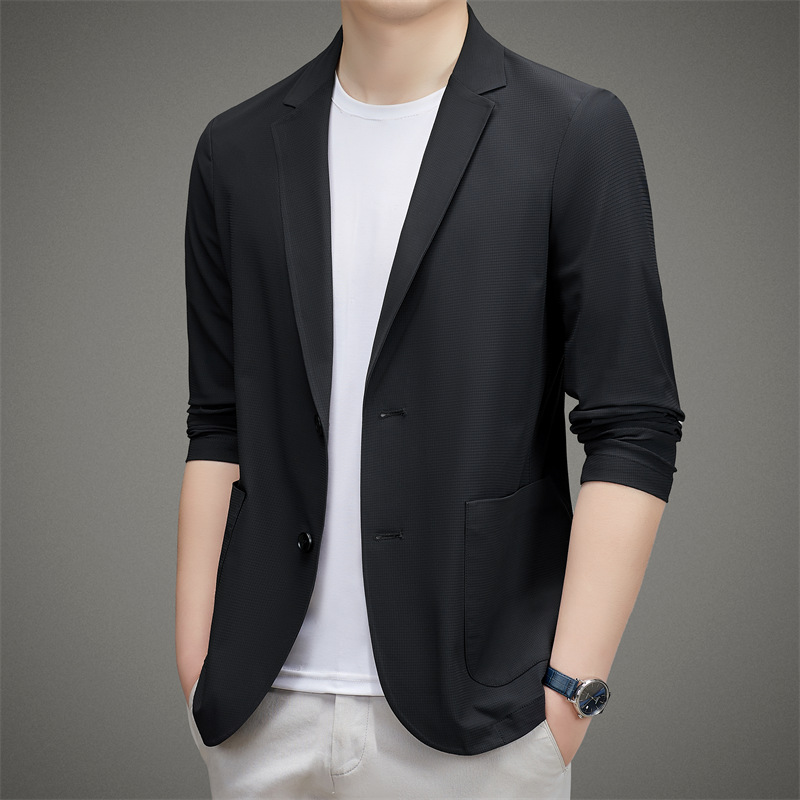 OE460: áo khoác vest nam cao cấp lụa băng Romon dành cho nam cao cấp