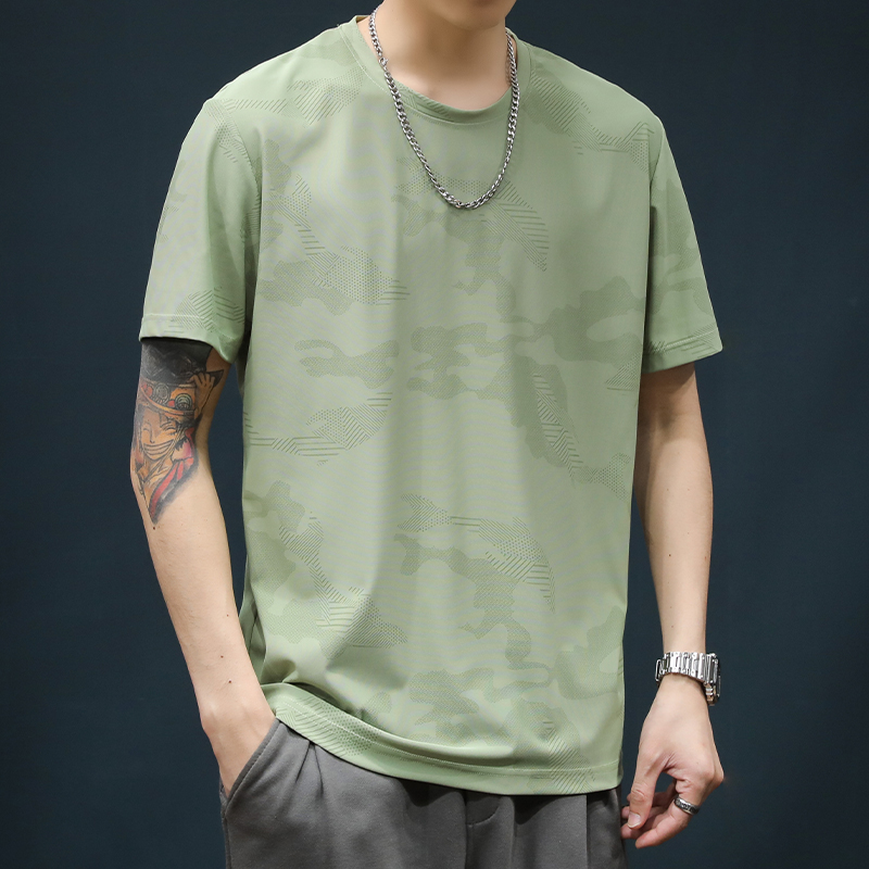 Mã A998: Áo thun ngắn tay nam cổ tròn dáng rộng thể thao