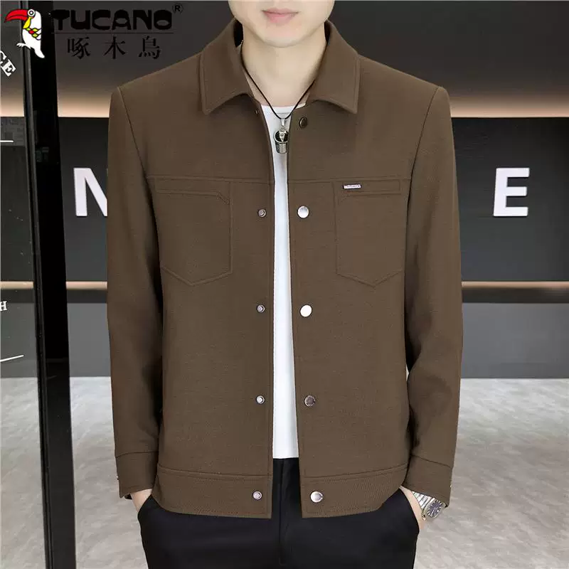OH115: Áo khoác Woodpecker, áo khoác ngoài dành cho nam cao cấp, kiểu dáng ôm