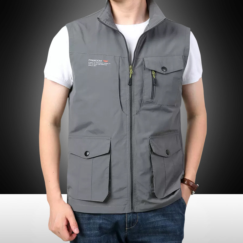 OH059: Áo vest gile nam ngoài trời, kiểu dáng du lịch