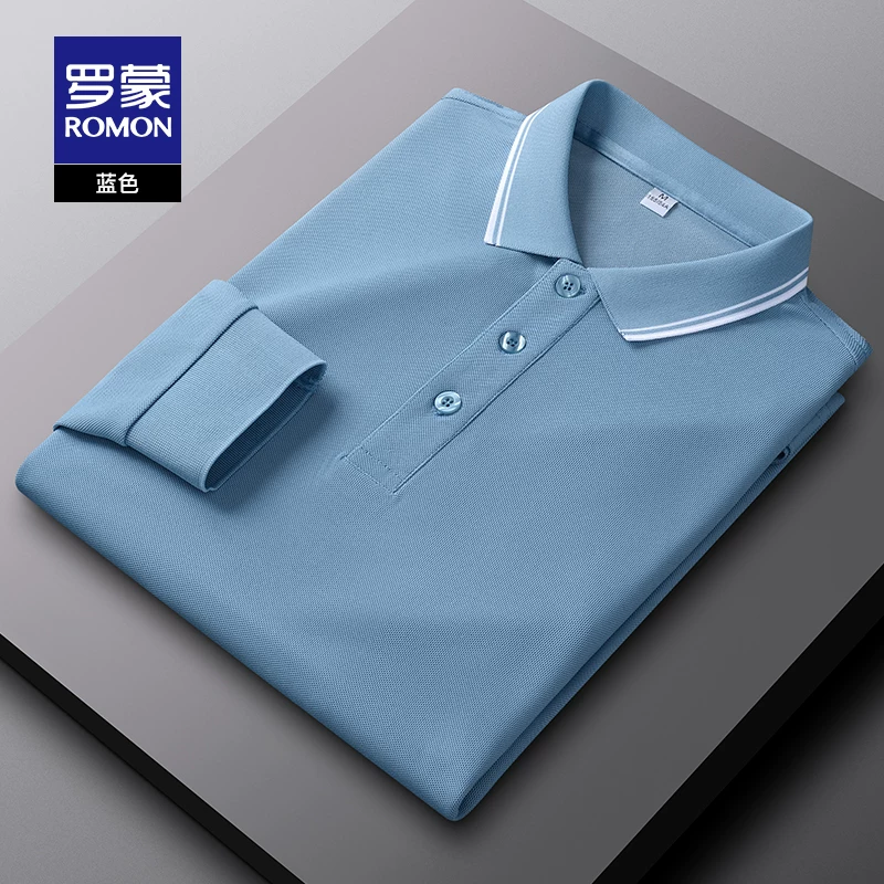 OH145: Áo Polo dài tay nam Romon kiểu dáng công sở