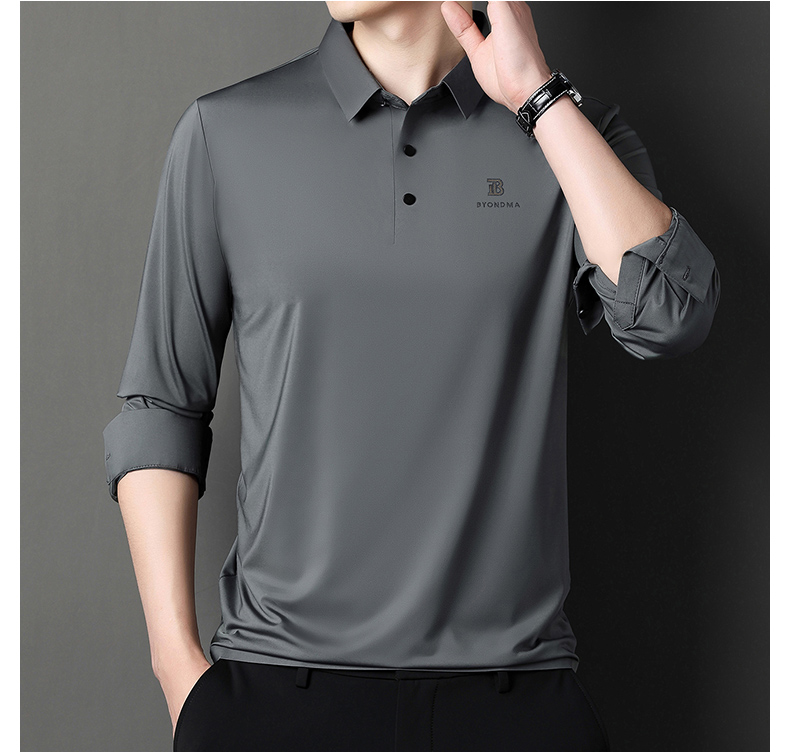 OD234: Áo thun nam ATN dài tay trung niên áo sơ mi cổ polo