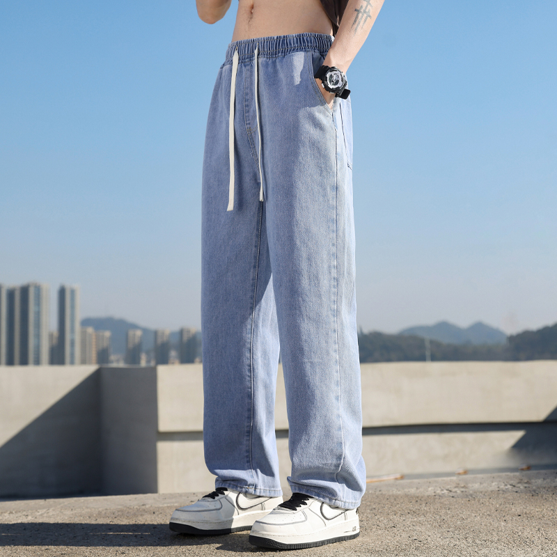 OE828: Quần Jeans Nam Oppai Shark Ice Silk Dáng Rộng