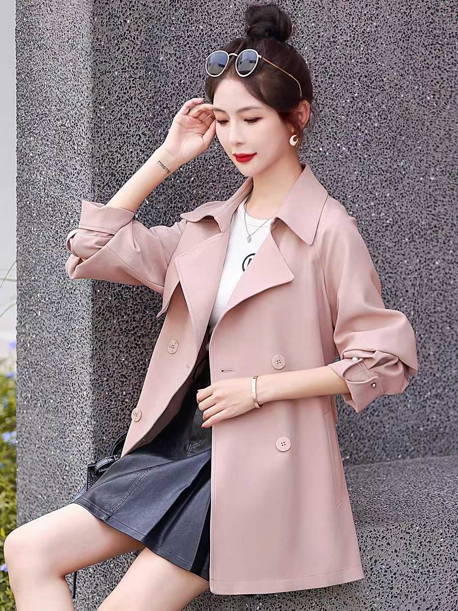 OC407: Áo khoác nữ đa năng cao cấp có dây đai eo thon gọn