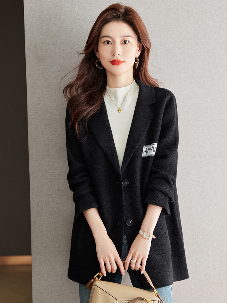 OD849: Áo khoác nữ cashmere dáng rộng