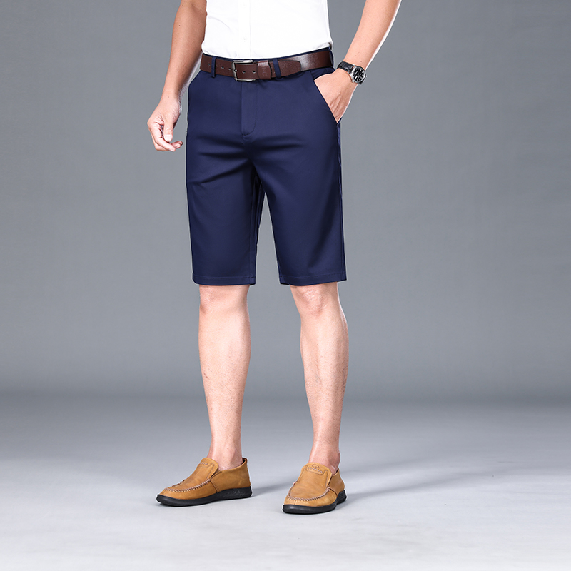 OE699: Quần short nam cao cấp Romon lyocell tencel thường ngày quần short nam cao cấp thẳng cao cấp quần công sở